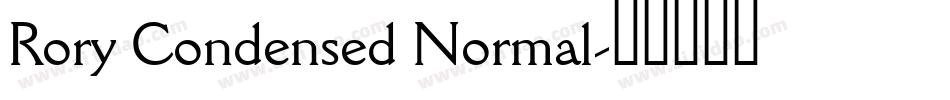 Rory Condensed Normal字体转换